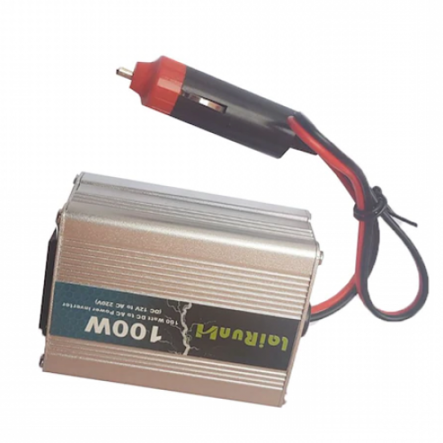 Invertor Tensiune 12v-220v Lairun, 100 W, Putere Continua 100 W