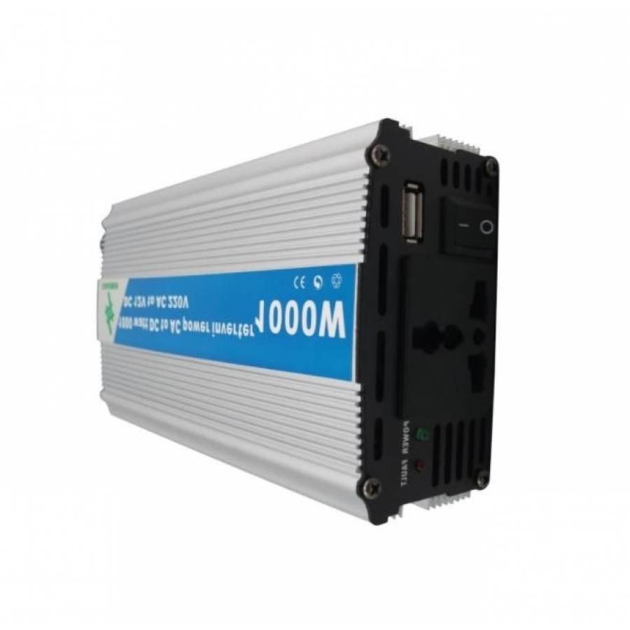 Invertor Tensiune 24v-220v, Putere 1000 W