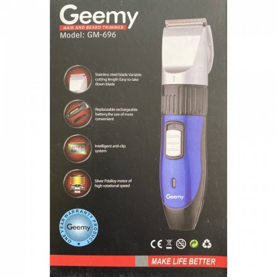 Aparat De Tuns Profesional, Autonomie 45 Min, Lame Din Otel Inoxidabil, Curatare Usoara, Incarcare 3h, Negru/albastru