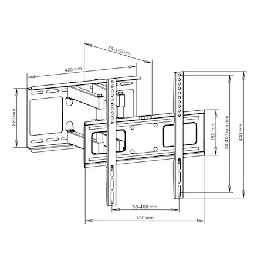 Pachet Suport Tv Profesional, Reglabil, Lcd/led, 23-55 Inch, Negru Cu Ventilator De Birou Alimentare Usb