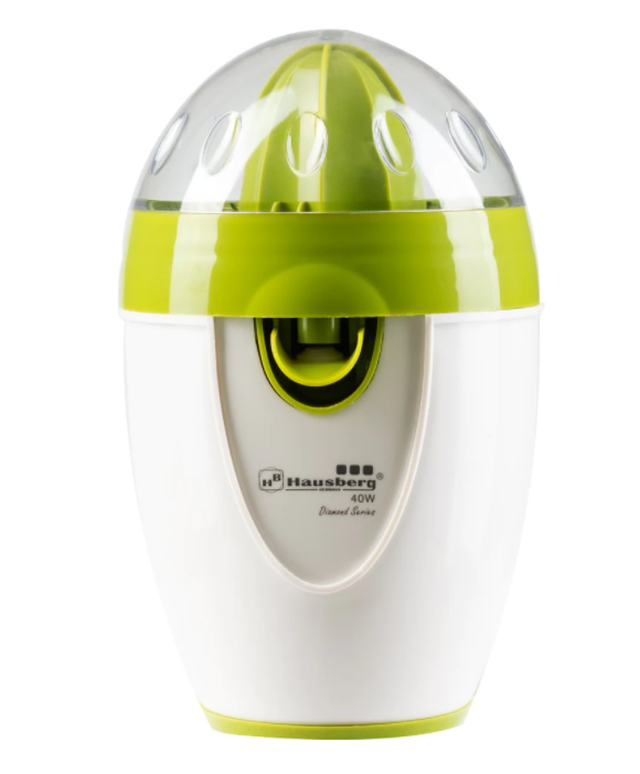 Storcator electric de citrice, capacitate 1 l, 40 w, rotire in 2 sensuri, 65 db, cablu alimentare 1m, alb/verde