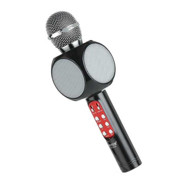 Klausstech - Microfon karaoke disco, radio si recorder, wireless cu boxe si bluetooth 4.1