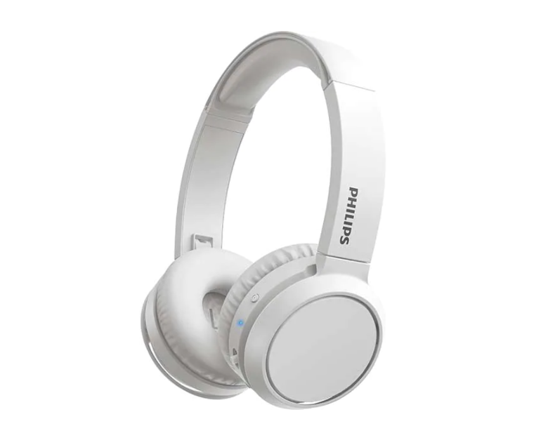 Casti Audio Philips cu Bluetooth, Pliere, Bass Boost, USB-C, Autonomie 29 h, Alb