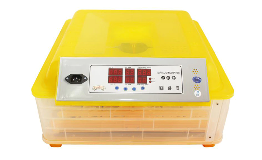Incubator pentru oua, sistem automat de intoarcere, control al umiditatii si al temperaturii
