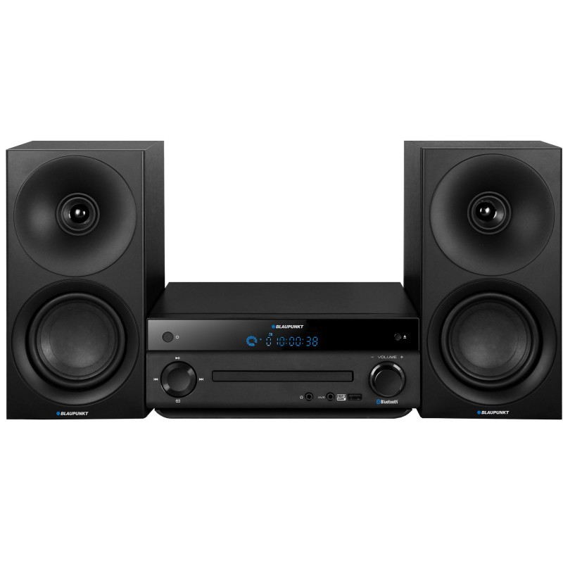 Blaupunkt Microsistem audio 2 x 60 w pe 2 cai, bluetooth, radio fm, usb, cd, cd-r/-rw,mp3, 3.5 mm aux in, negru