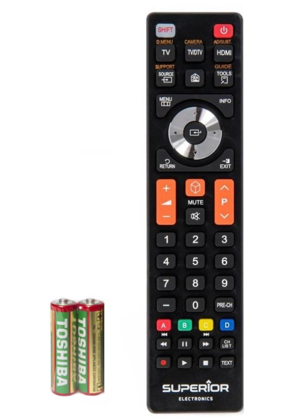 Telecomanda universala pentru samsung tv sau smart tv, 2 x baterii aaa, 10 m, negru