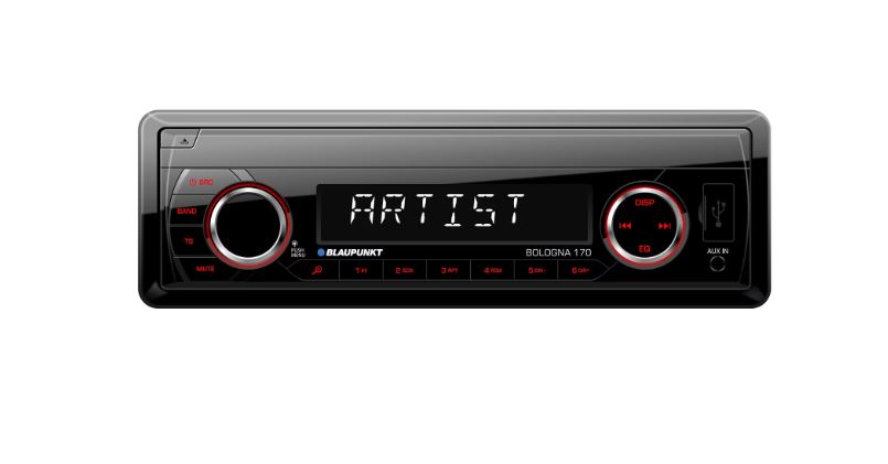 Radio blaupunkt mp3 player auto, 4x40 w, usb, aux, sd, negru