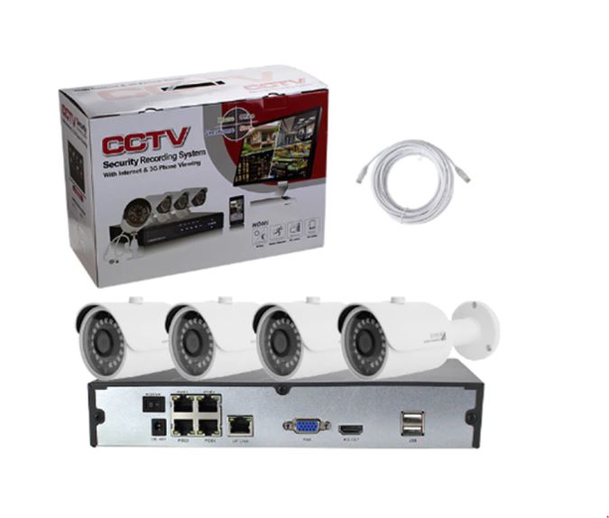 Kit CCTV AHD 4 camere exterior + HDD Toshiba DT01ACA 500GB, 7200rpm, 32MB cache, SATA III