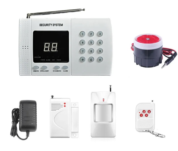 Kit sistem de alarma gsm wireless klausstech, sirena exterioara, detector pir