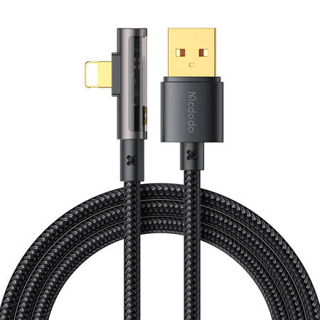 Cablu USB la Lightning Prism 90 de grade Mcdodo Ca-3510, 1,2 m (negru)