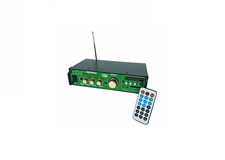 Amplificator cu bluetooth , radio fm , usb si sd card , telecomanda , display digital led