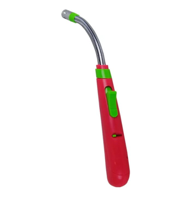Aprinzator de aragaz klausstech, utilizare cu gaz, cap flexibil, ergonomic si compact, culoare rosu