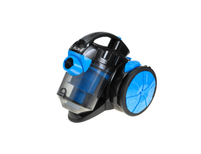 Aspirator fara sac, putere 700w, filtru hepa, furtun rotativ, cyclone system, design compact, albastru/negru