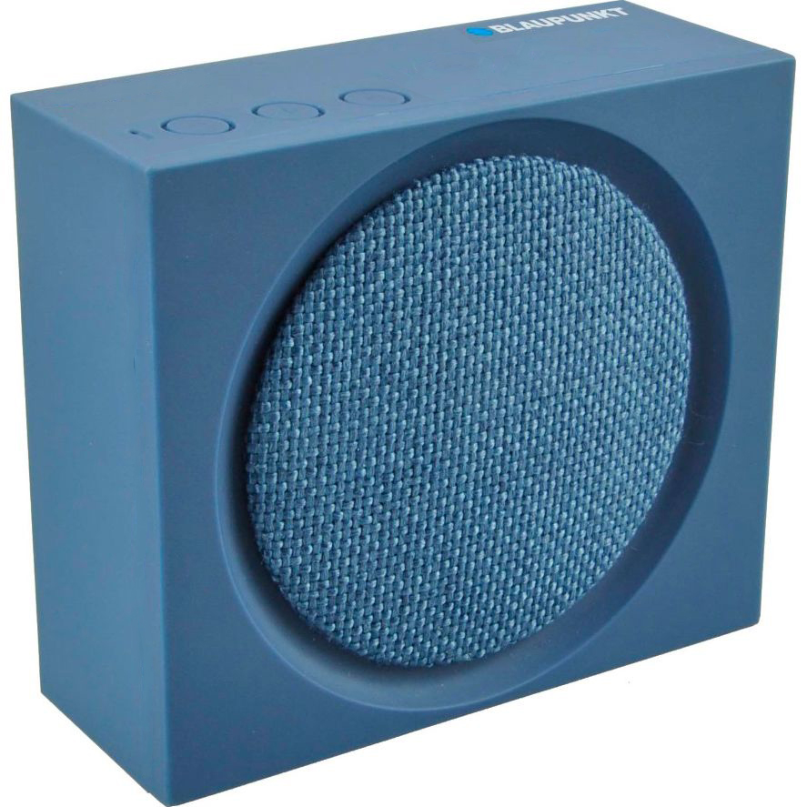 Boxa audio blaupunkt cu conectivitate bluetooth , radio tuner fm , card sd, interfata port usb, capacitate baterie 1200mah, albastru
