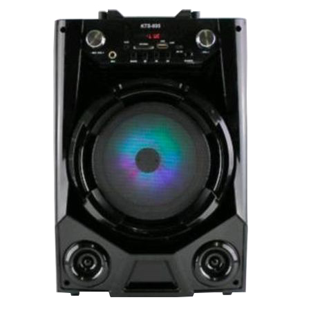Boxa audio portabila 20 watt karaoke , bluetooth, aux, usb, card, radio fm sunet foarte puternic negru
