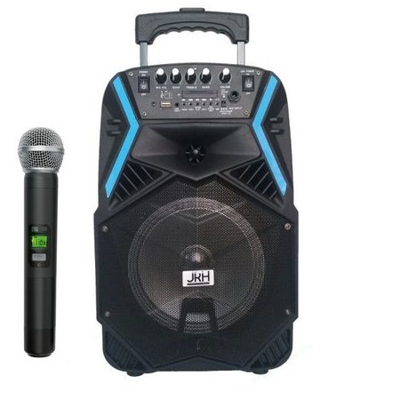 Boxa jrh , cu bluetooth , usb , aux intrare , microfon wireless.