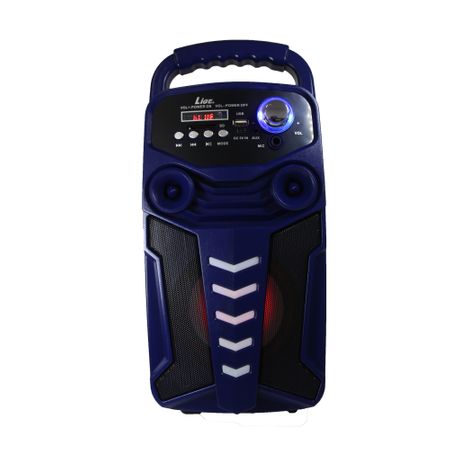 Boxa karaoke wireless , conectivitate bluetooth , port usb, telecomanda , card reader, li-ion 1800mah , putere rms 50 w , culoare albastru