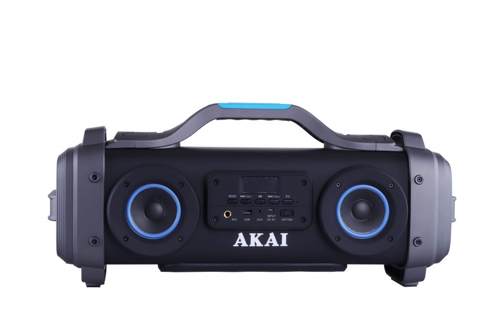 Boxa portabila, 4 difuzoare, putere 30w, karaoke, aux 3.5mm, bluetooth, usb, maner de transport, radio fm, baterie 4400 mah, negru