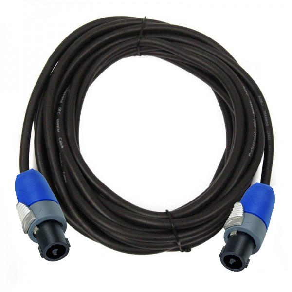 Cablu profesional de legatura cu mufa speakon - speakon , negru