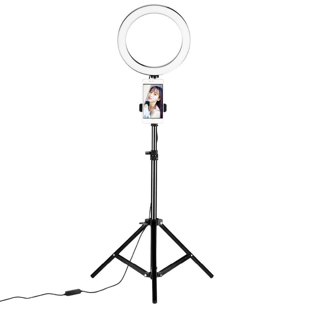 Lampa circulara,ring light 55 cm, trepied inclus 200 cm, 3 trepte lumina,telecomanda pe fir