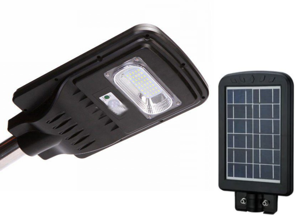 Lampa klausstech stradala, incarcare solara, putere 30 w, senzor crepuscular, panou solar, carcasa plastic/metal, 6500k, negru