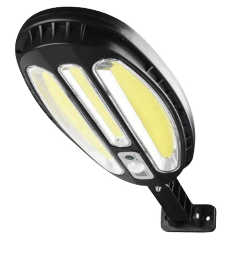 Lampa solara cu senzor klausstech, 138 led-uri cob, senzor de miscare, rezistenta la intemperii si apa, usor de instalat, fara fire, design compact si ergonomic, negru