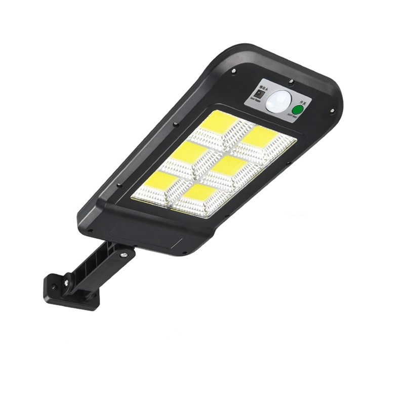 Celsius Lampa solara, senzor de miscare, 6 corpuri de iluminat, telecomanda, usor de folosit, usor de instalat, negru