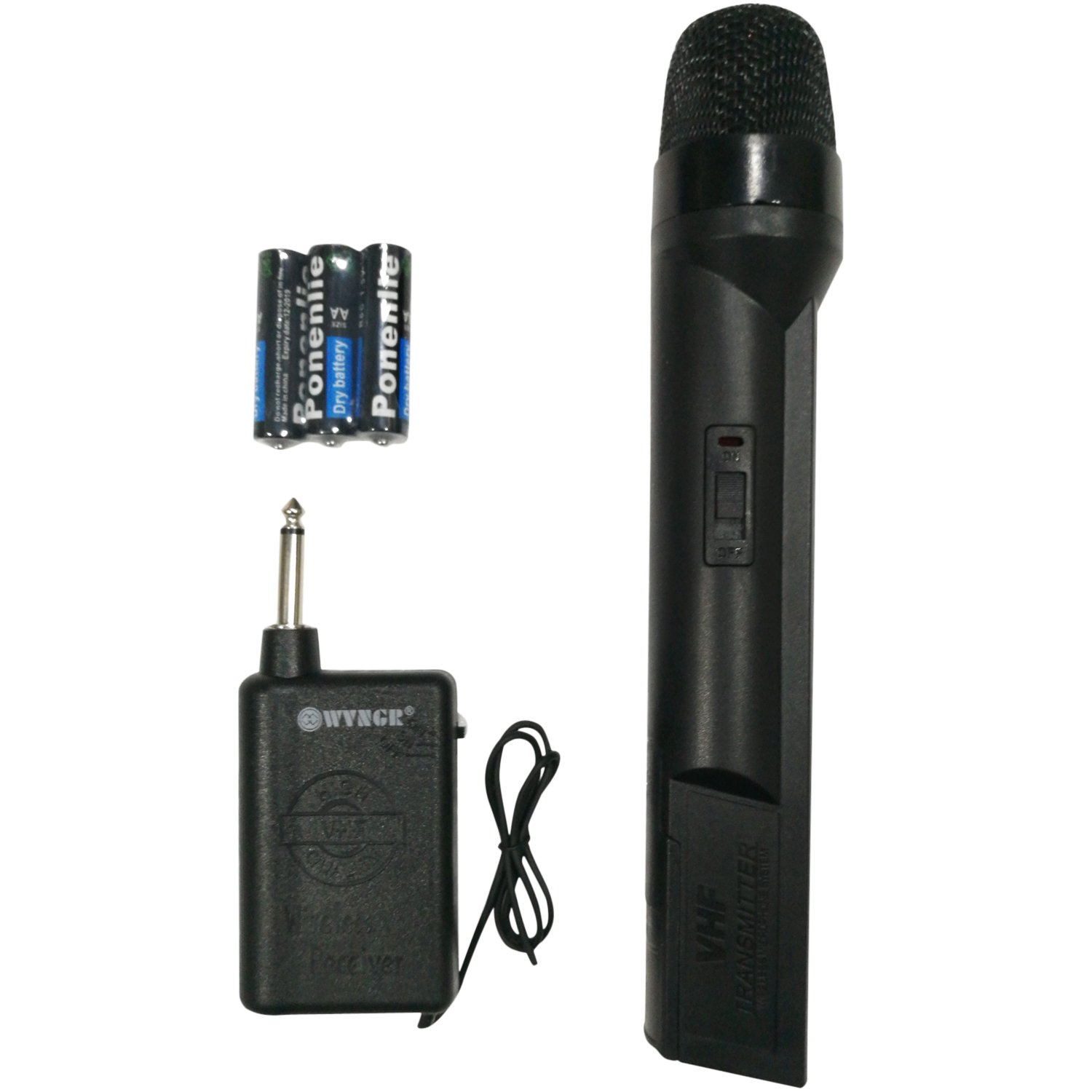 Microfon profesional, uni-directional, dinamic, usor de folosit, design modern, incarcabil, wireless, negru