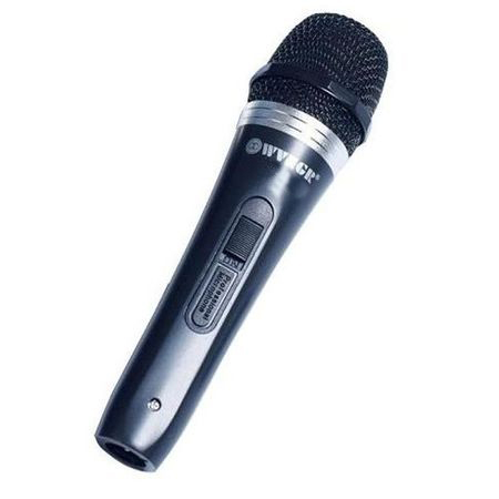 Microfon profesional wvngr, dinamic, buton on/off, frecventa de raspuns 80 hz - 15 khz, negru