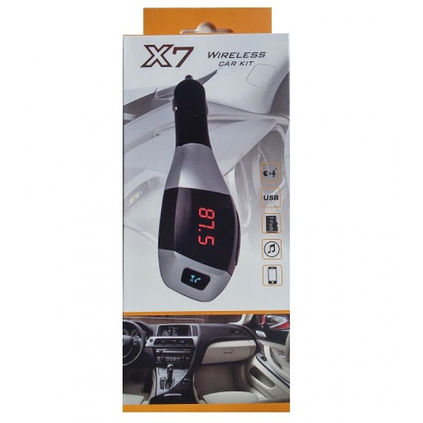 Modulator Pentru Masina Wireless Car Kit , Incarcator Usb, Mp3, Microsd, Handsfree, Negru