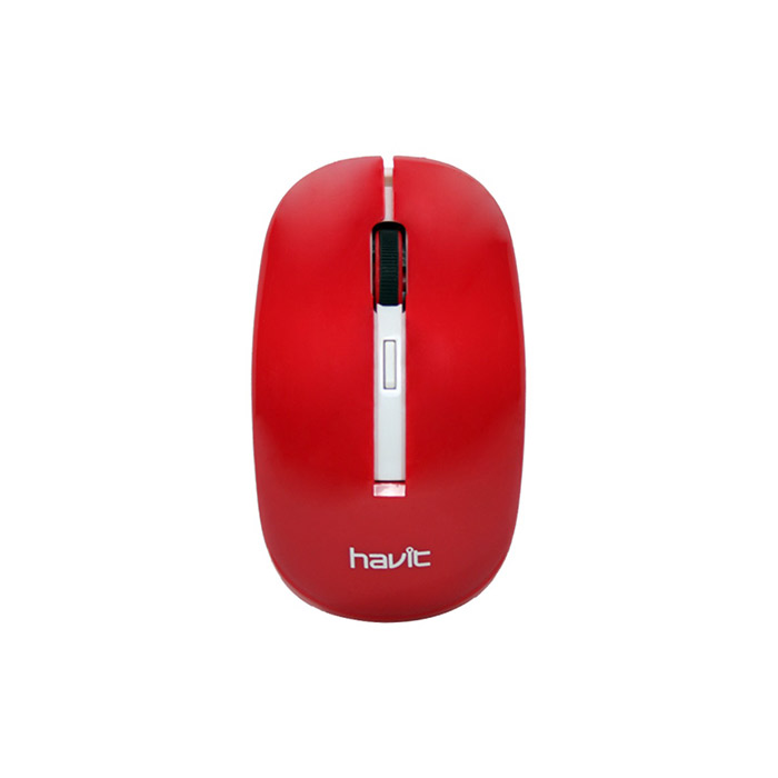 Havit Mouse, wireless, 2 trepte dpi 1000/1600, 2.4 ghz, distanta de lucru 8m, alimentare cu baterii, design ergonomic, auto sleep, plug&play, rosu