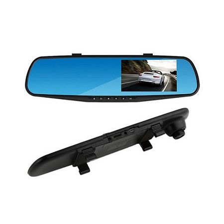 Oglinda retrovizoare auto cu camera fata-spate full hd, ecran 4 inch, night vision, unghi filmare 120 grade plus