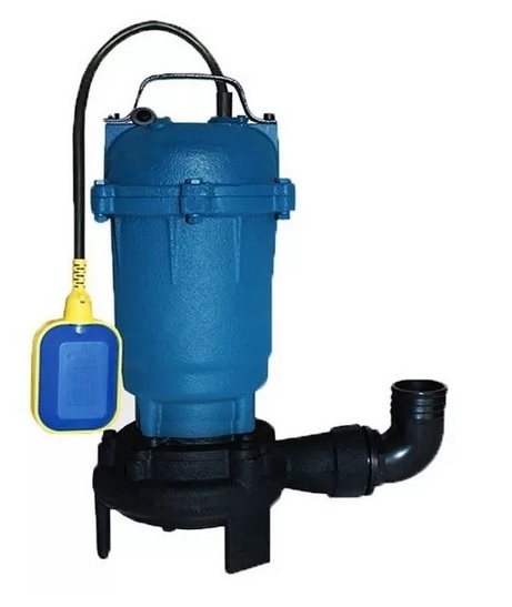Pompa submersibila, apa murdara, adancime 8m, debit 12 m3/h, putere 750w, iesire 2 inch, 220-240 v, usor de folosit, albastru
