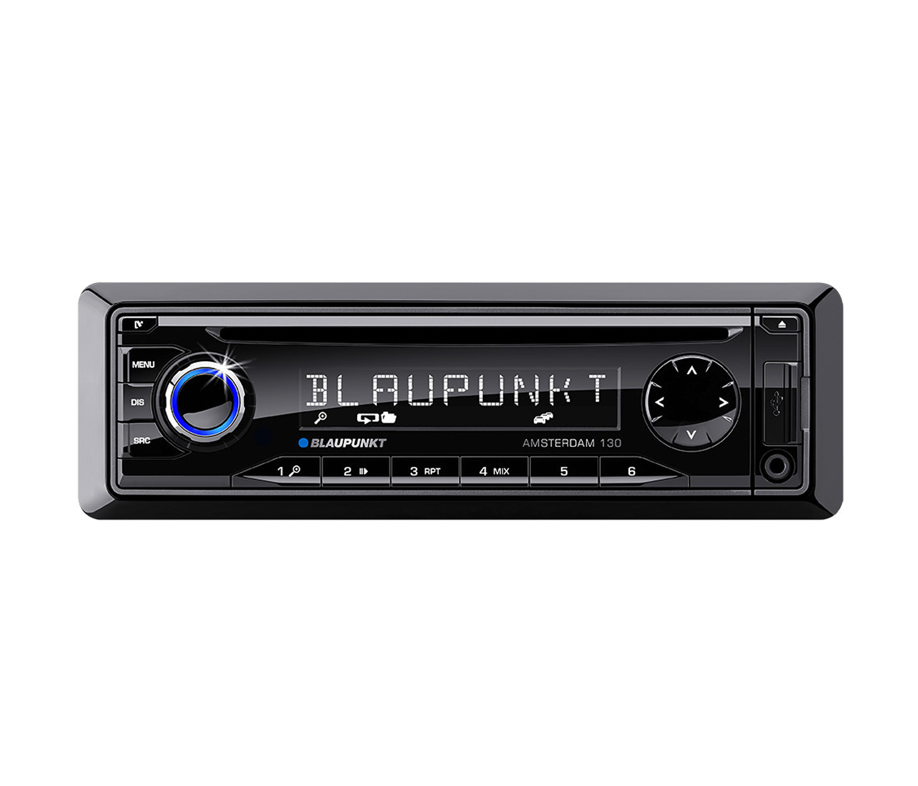 Radio cd auto blaupunkt , putere 4x50w, port usb , intrare aux, tuner fm/am , negru