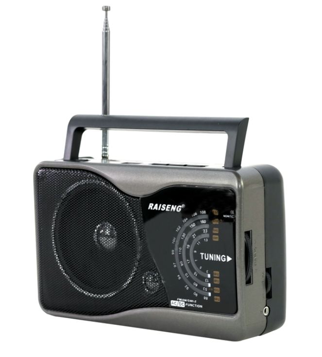 Radio portabil cu mp3 player, conexiune jack 3.5 mm, control volum, slot card sd si usb, 220 v, negru