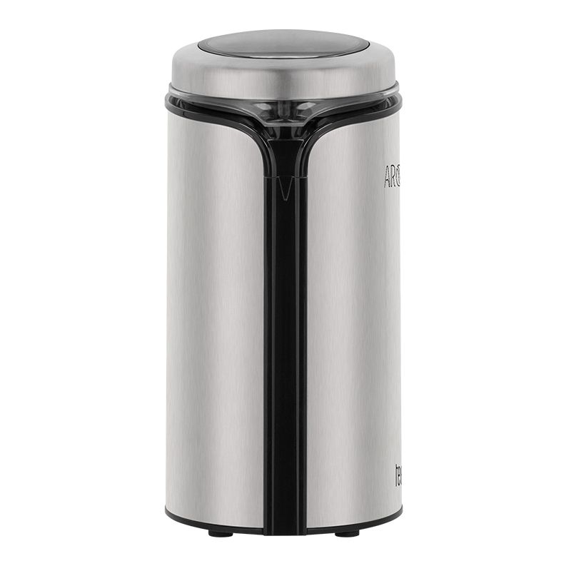 Rasnita Electrica De Cafea 150 W Lama Si Carcasa Din Otel Inoxidabil Capacitate 50 G Nivel De Zgomot 85 Db Loc Depozitare Cablu Functionare Prin Impulsuri Picioare Anti-alunecare Design Modern Argintiu