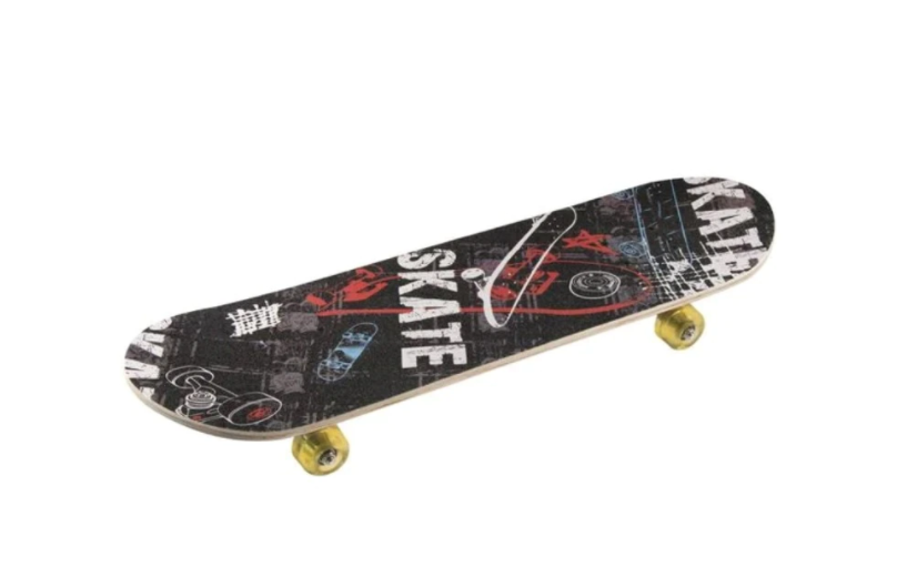 Skateboard klausstech, 70x20 cm, usor, design modern, destinat copiilor, material lemn, durabil, multicolor