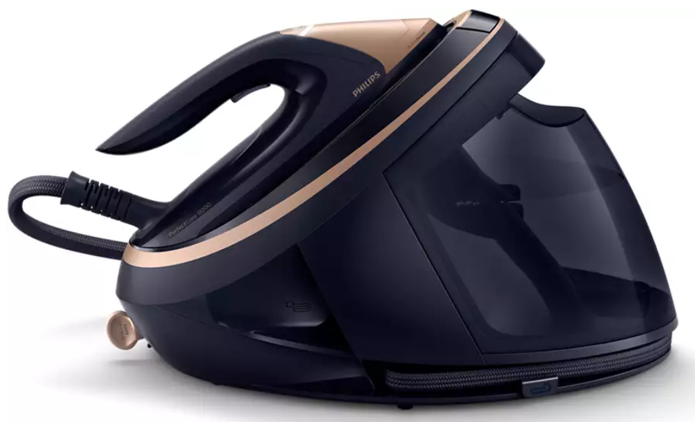 Statie Philips Calcat Profesionala Cu Aburi Perfectcare Tehnologie Activesense Jet De Abur 750 G Alimentare 3100w 1800 Ml Talpa Cu Racire Rapida Incalzire In 2min Negru