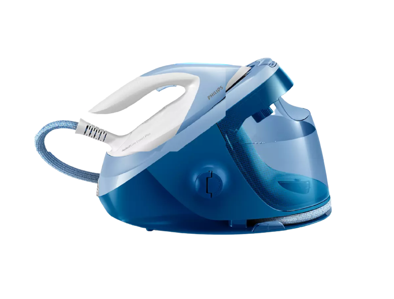 Statie Philips De Calcat Perfectcare Expert Plus Cu Abur Presiune Max. 75 Bari Jet De Abur 480 G Rezervor Apa 1.8 L 2100 W Tehnologie Optimaltemp Steamglide Advanced Indicator Luminos Alb/albastru