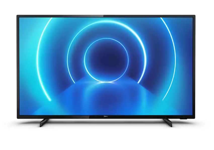 Televizor philips smart tv led 4k uhd, diagonala 178 cm, hdr 10+ acceptat, 3840 x 2160, 16:9, simplyshare/oglindire ecran, quadcore, ecran lat, negru