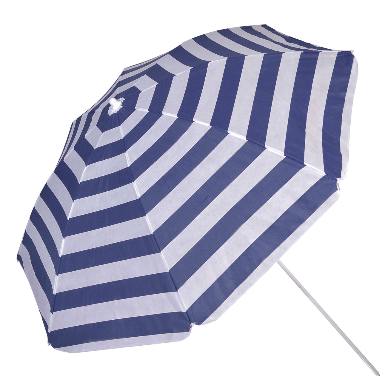 Umbrela pentru camping, dragmari luxury decor, alb/albastru, 189 cm
