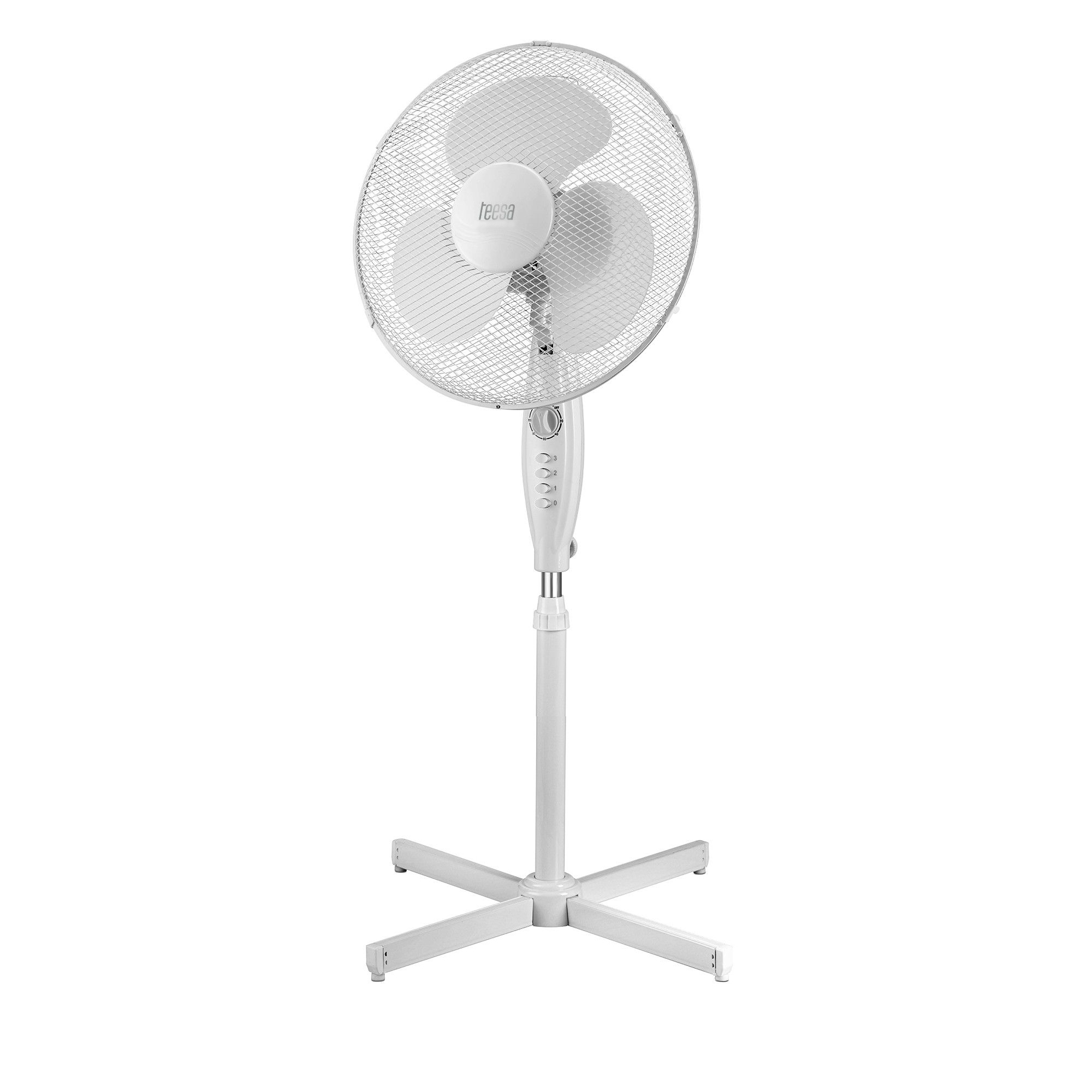 Ventilator tessa pentru racirea aerului , cu picior si timer , alimentare 220 ~ 240 v; 50/60 hz , 3 moduri de viteza , reglarea unghiului de inclinare