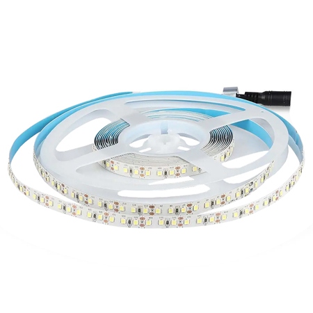 Banda LED, Putere 12W, Culoarea Luminii Alb-Neutru, 120 LED-uri, IP20, Lungime 5m, Alb