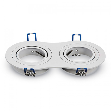 Corp Spot 2xgu10 Alb Unghi Reglabil Dimensiuni Mici