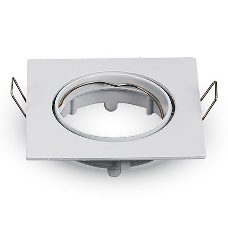 Corp Spot Crom Patrat Unghi Reglabil Alb