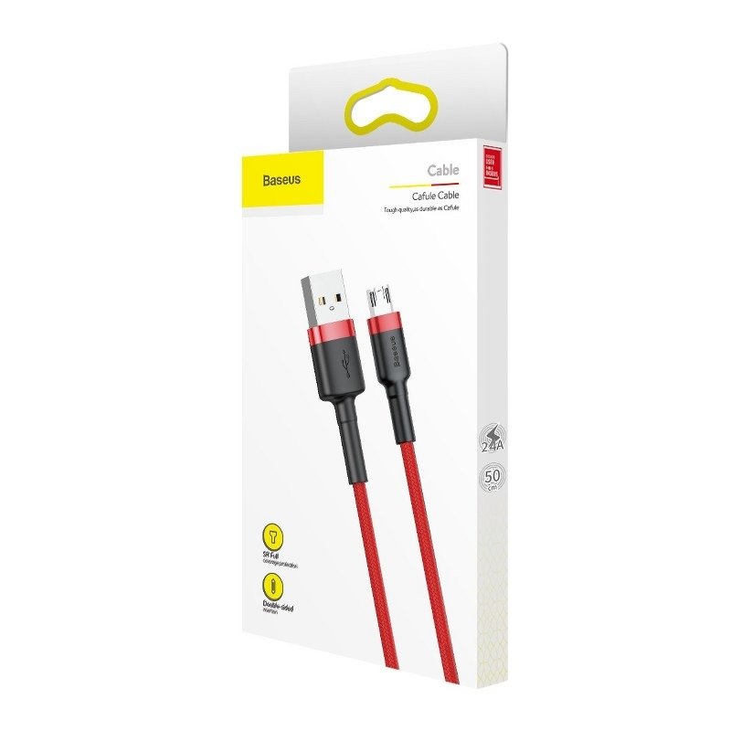 baseus cafule micro usb cable 2 4a 1m red inncamklf b09 Baseus Cafule Special Edition