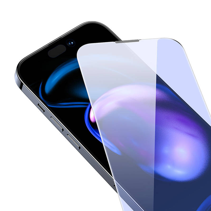baseus crystal tempered glass anti blue light and dust proof 0 3mm for iphone 14 pro max 2pcs innsgbl120302 Baseus Crystal Shine 100W