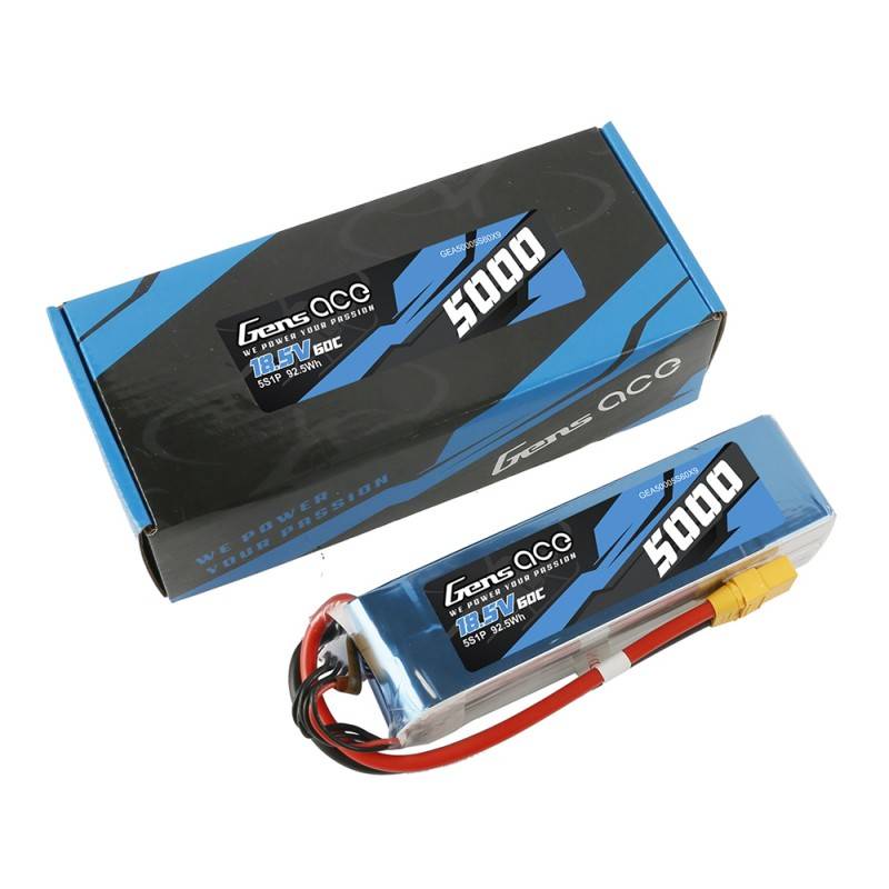 Battery Lipo Gens Ace Bashing 5000mah 18.5v 60c 5s1p - Xt90
