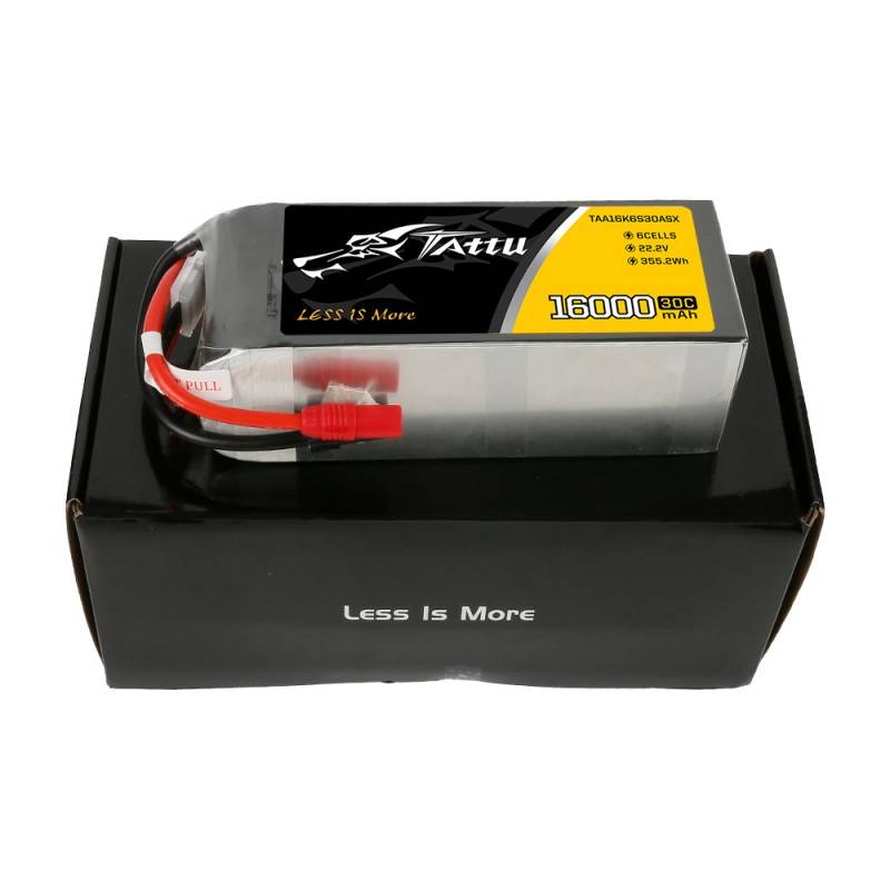 battery tattu 16000mah 22 2v 30c 6s1p lipo as150 xt150 Tattu Battery Manufacturer