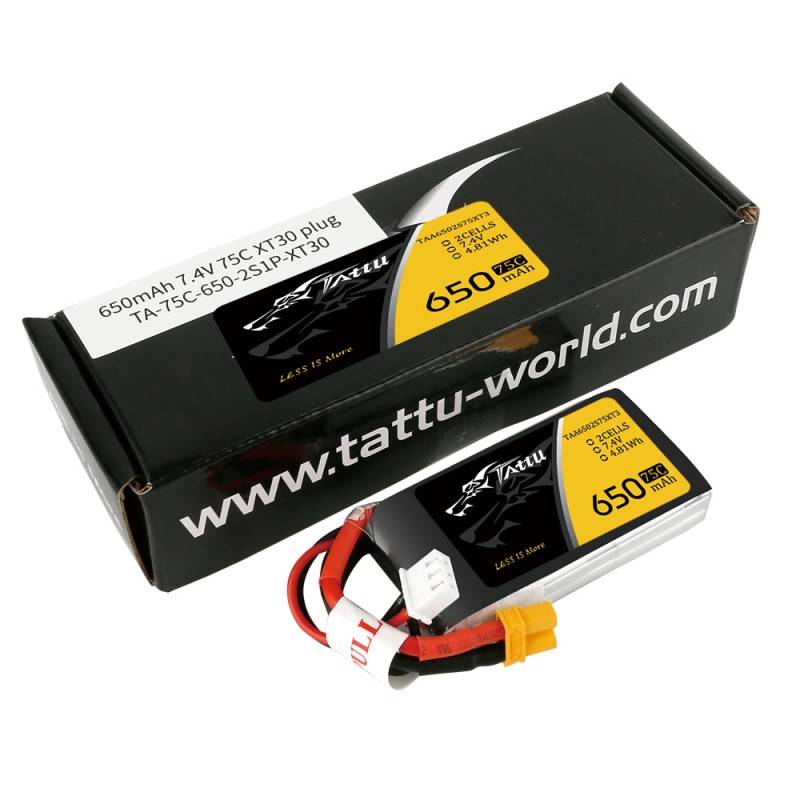 battery tattu 650mah 7 4v 75c 2s1p Tattu Battery Manufacturer